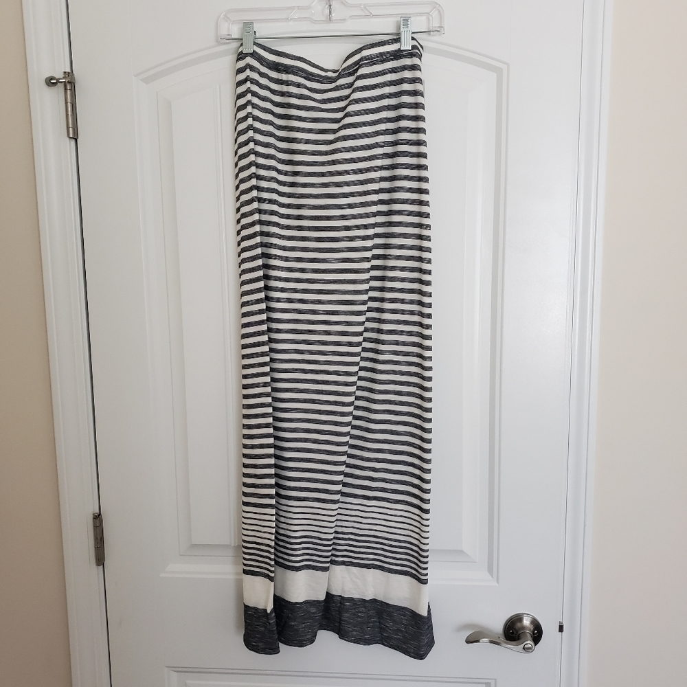 Max Studio striped maxi skirt